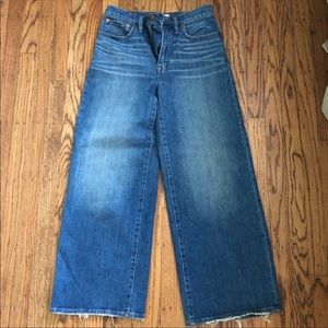 Madewell Wide-Leg Crop Pants (Size 27)